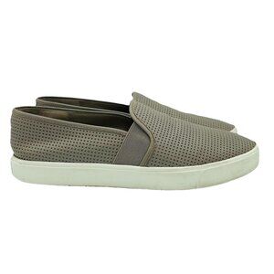 Vince Shoes Womens Size 9 M Gray Blair Leather Comfort Sneakers Slip On Shoe